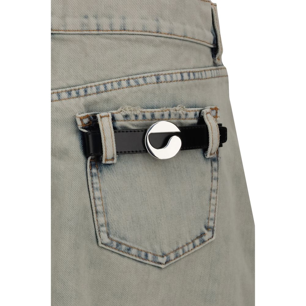 Coperni Asymmetrischer Jeans-Minirock