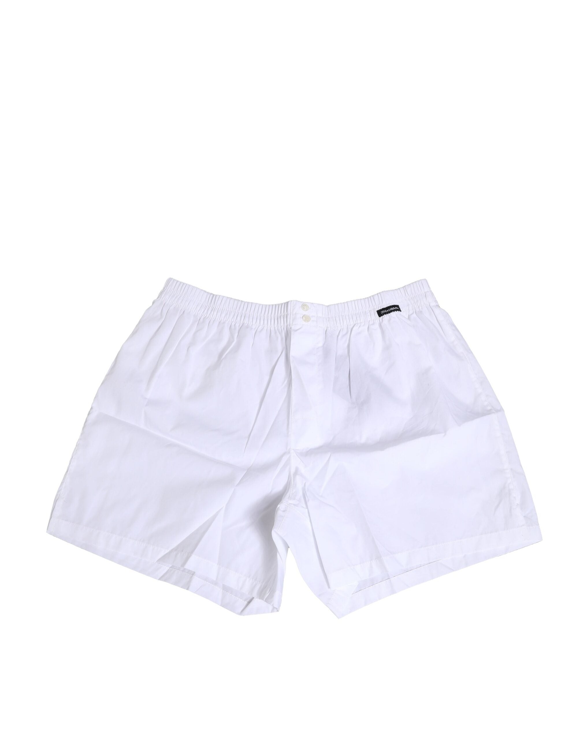 Dolce & Gabbana – Weiße Boxershorts aus Baumwolle in regulärer Passform