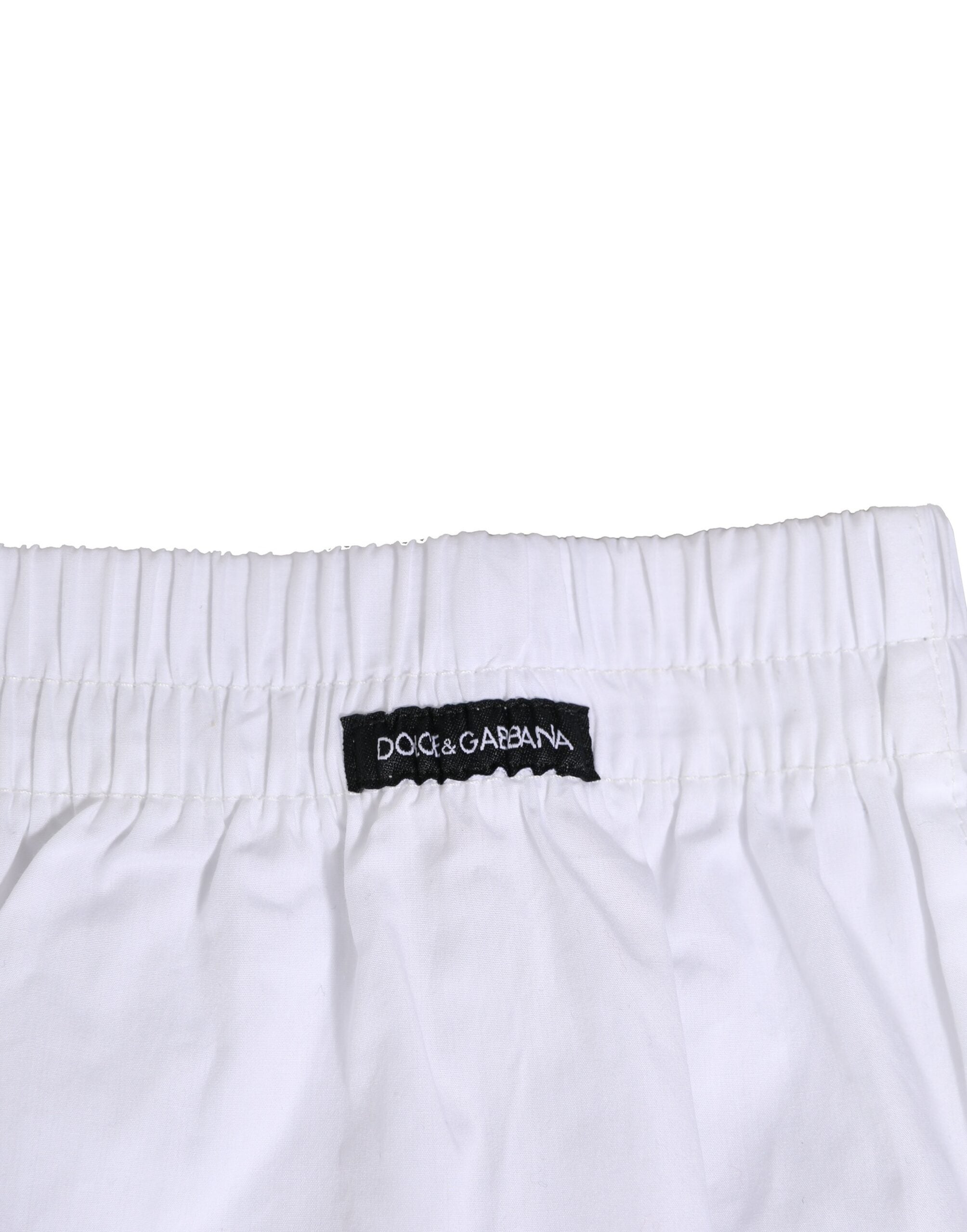 Dolce & Gabbana – Weiße Boxershorts aus Baumwolle in regulärer Passform