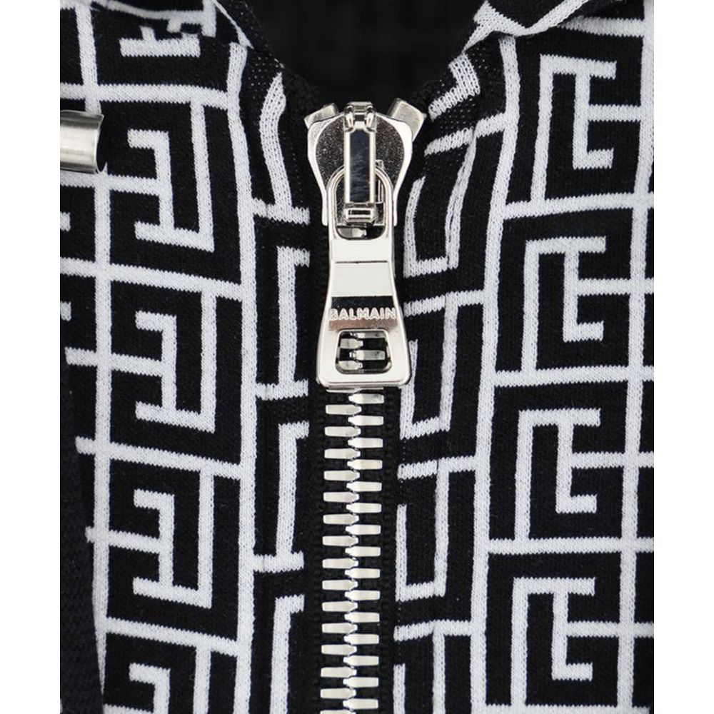 Pulover Balmain negru din bumbac