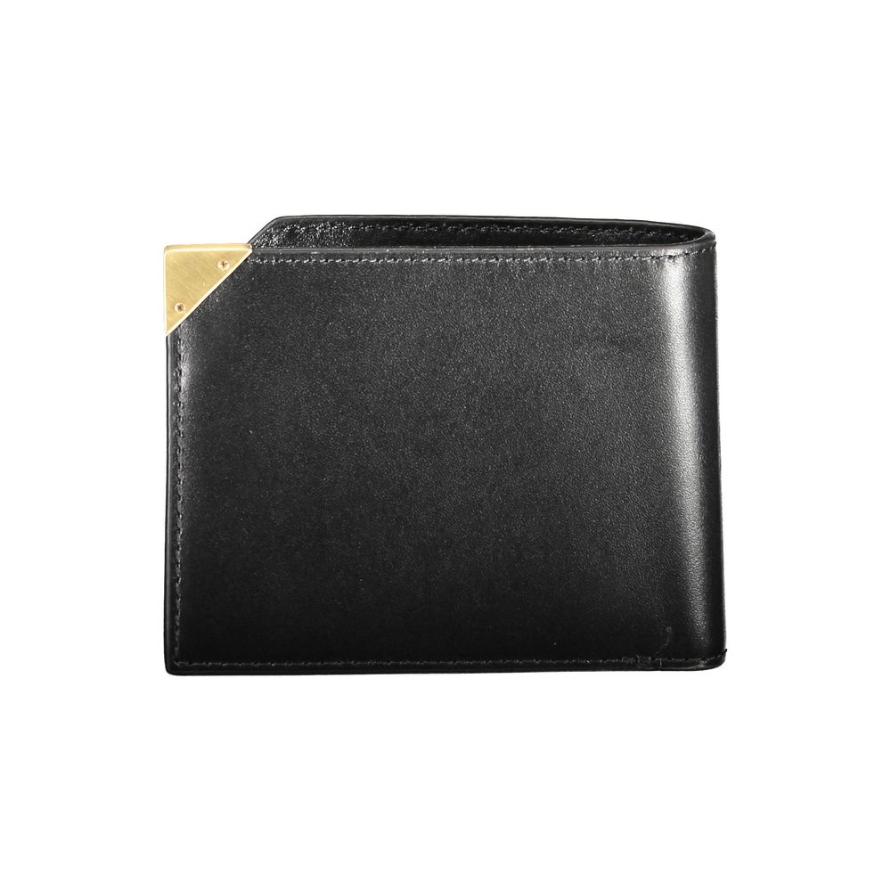 Calvin Klein „Schwarze Leder-Herrenbrieftasche“
