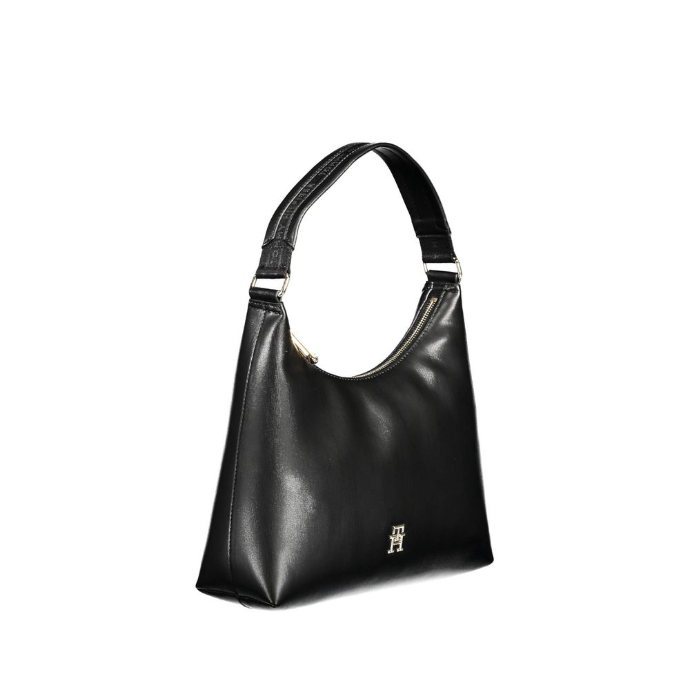 Tommy Hilfiger – Schwarze Handtasche aus Polyethylen für Damen