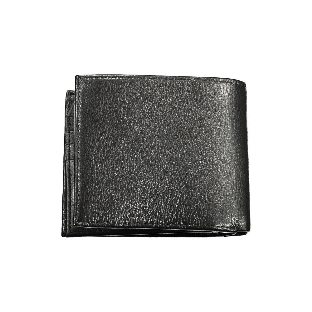 Tommy Hilfiger – Schwarze Lederbrieftasche für Herren