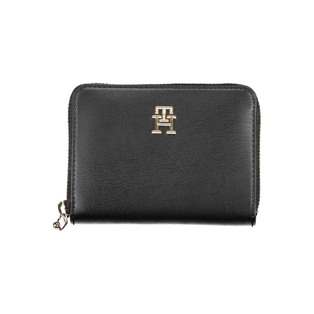 Tommy Hilfiger – Schwarze Polyethylen-Geldbörse für Damen