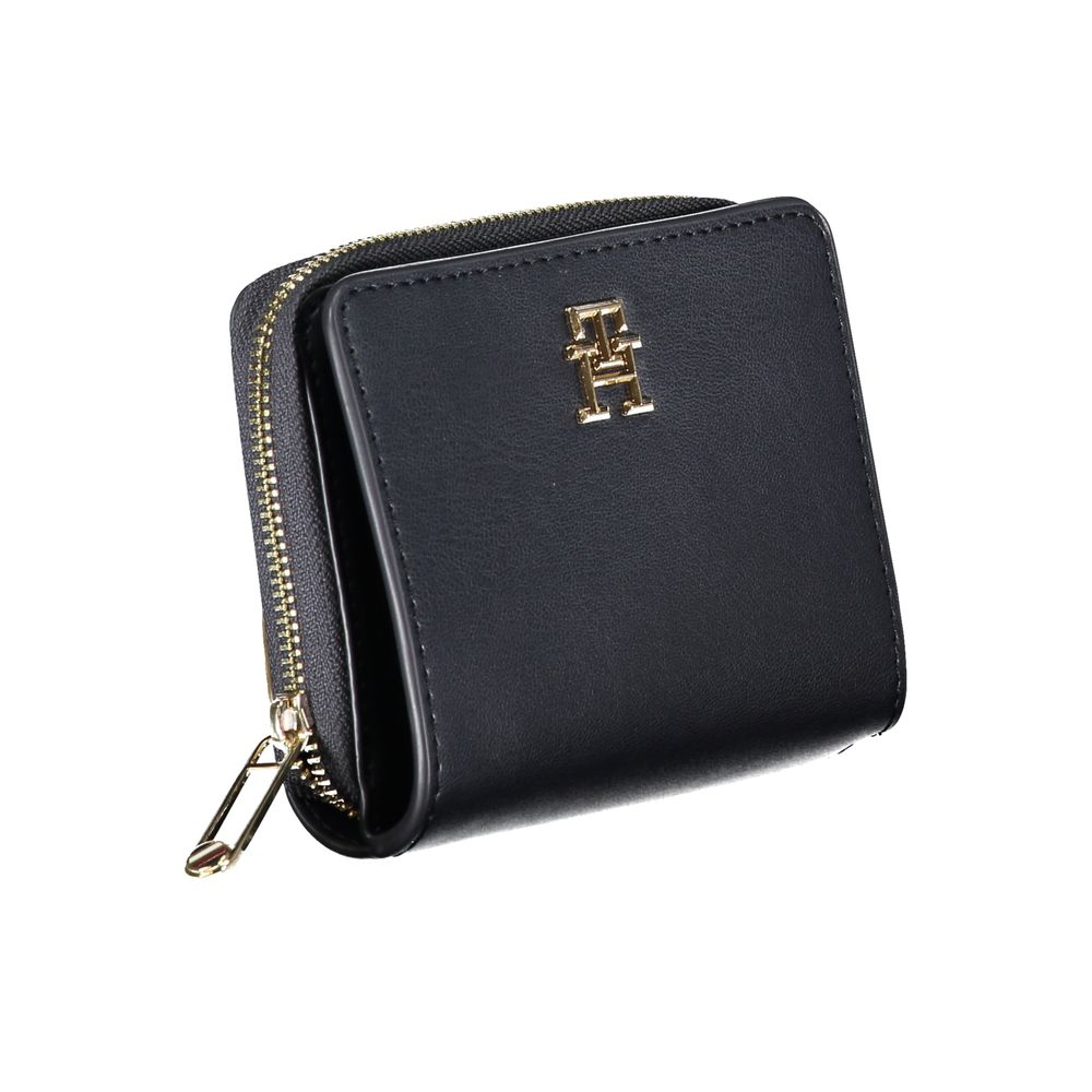 Tommy Hilfiger – Elegante blaue Polyethylen-Geldbörse