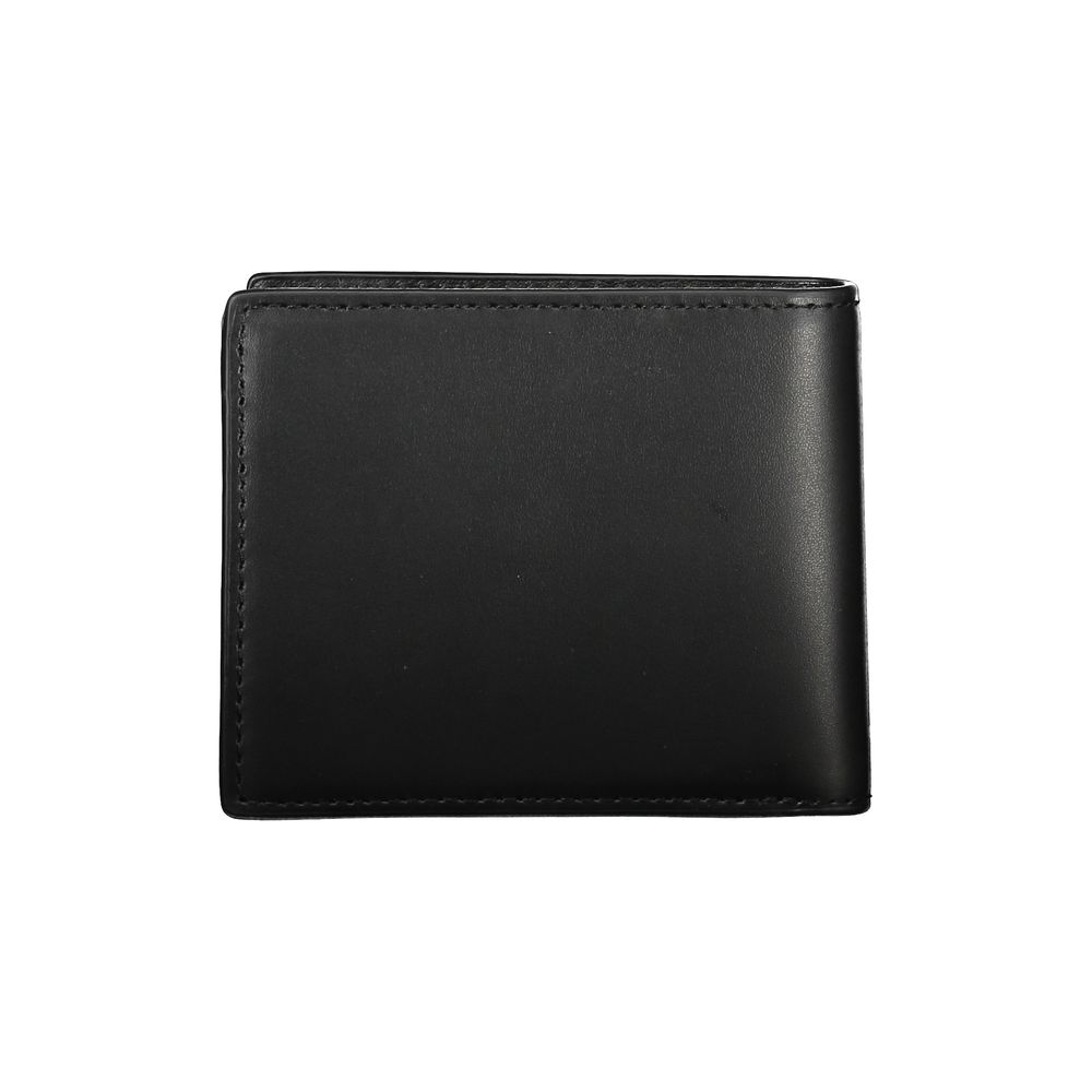 Tommy Hilfiger – Schwarze Lederbrieftasche für Herren