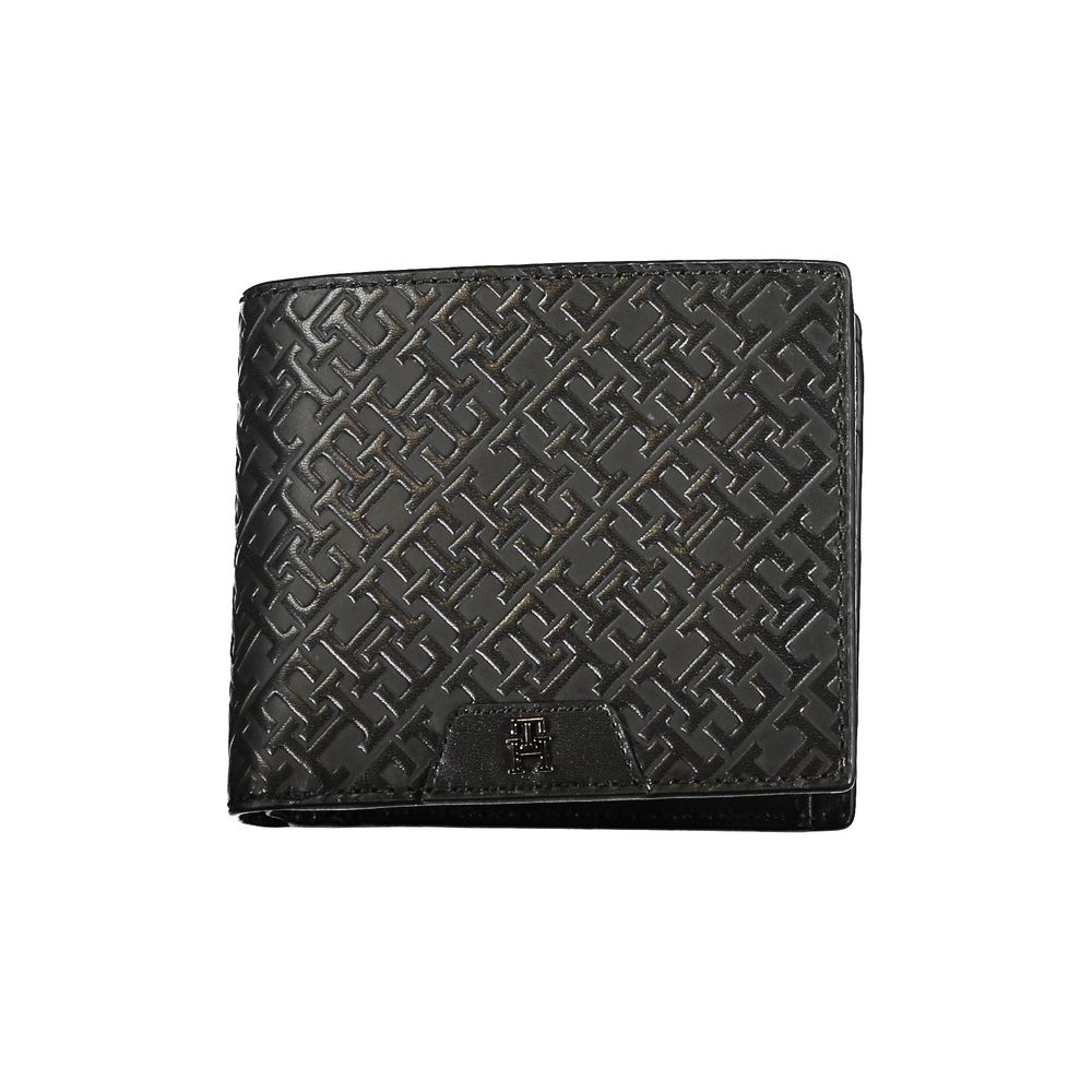 Portofel elegant din piele cu două pliuri Tommy Hilfiger și portofel pentru monede