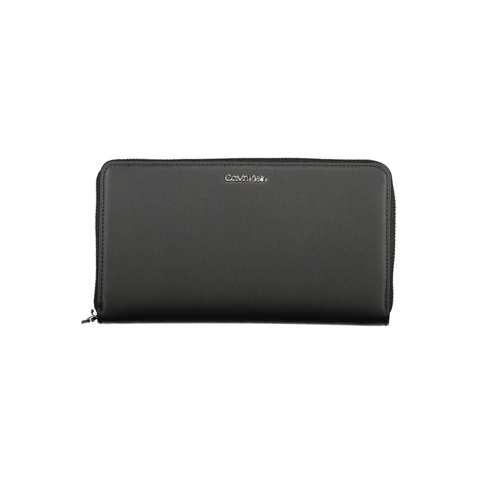 Portofel Calvin Klein negru din poliester