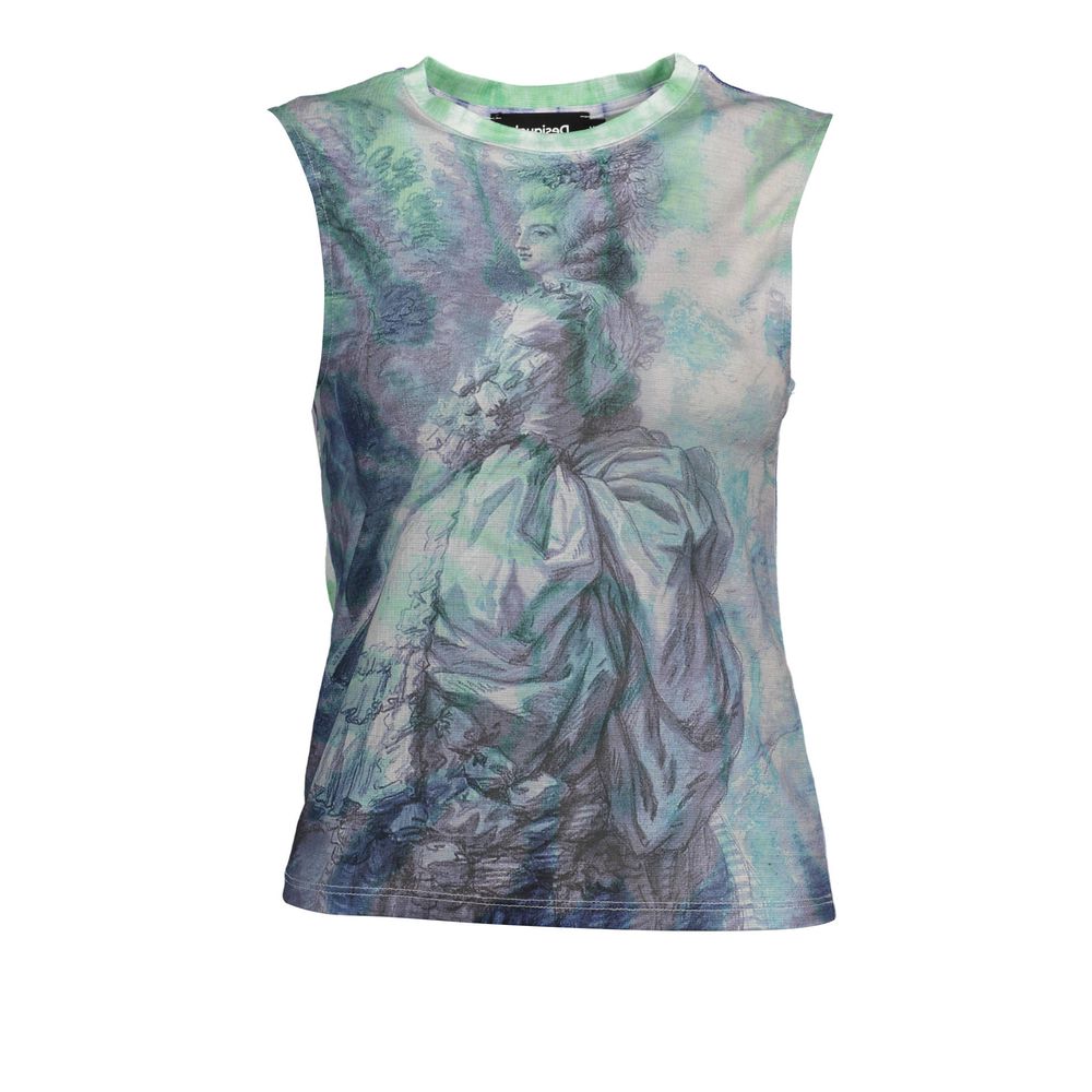 Desigual Blaues Polyester-Damentop