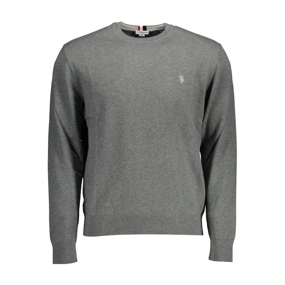 Pulover gri din bumbac pentru bărbați US POLO ASSN.