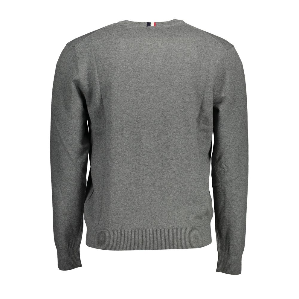 Pulover gri din bumbac pentru bărbați US POLO ASSN.
