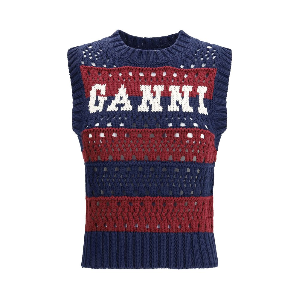 Ganni gestreifte Weste