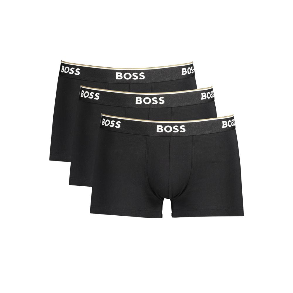 Hugo Boss – Schwarzes Boxershorts-Set aus Baumwolle für Herren