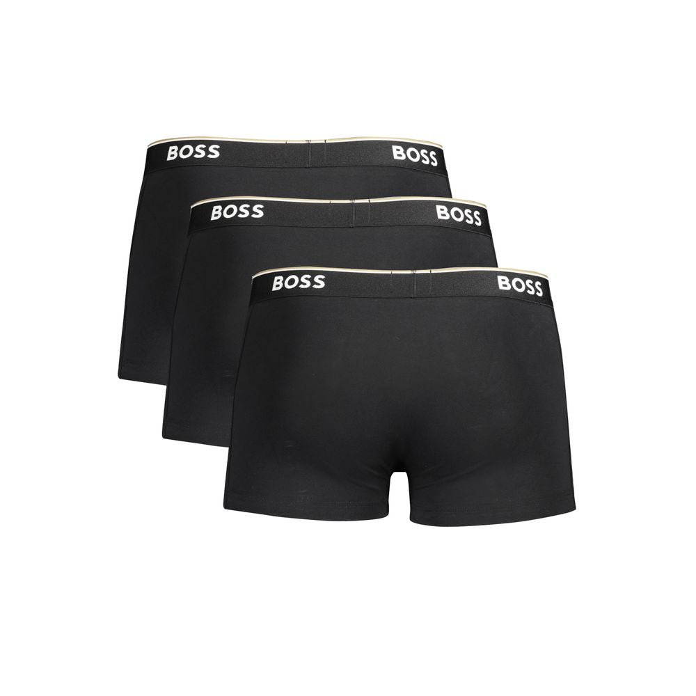 Hugo Boss – Schwarzes Boxershorts-Set aus Baumwolle für Herren