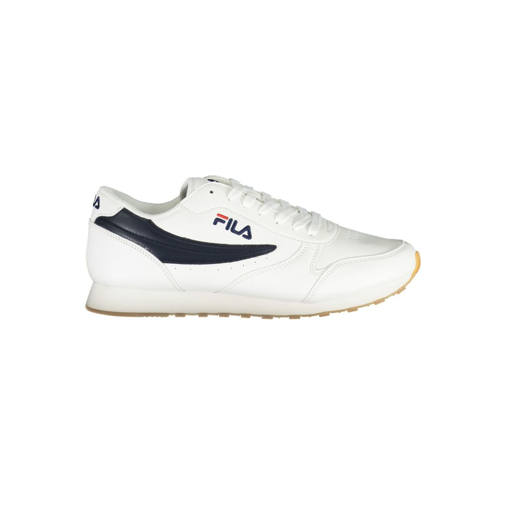 Fila – Elegante weiße Sneakers mit kontrastierenden Akzenten