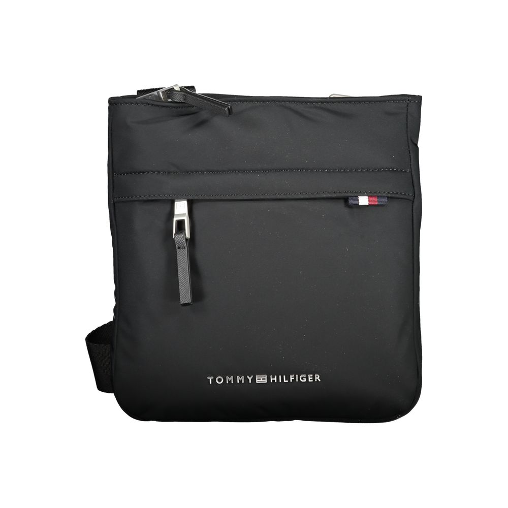 Geantă de umăr Tommy Hilfiger neagră din poliester