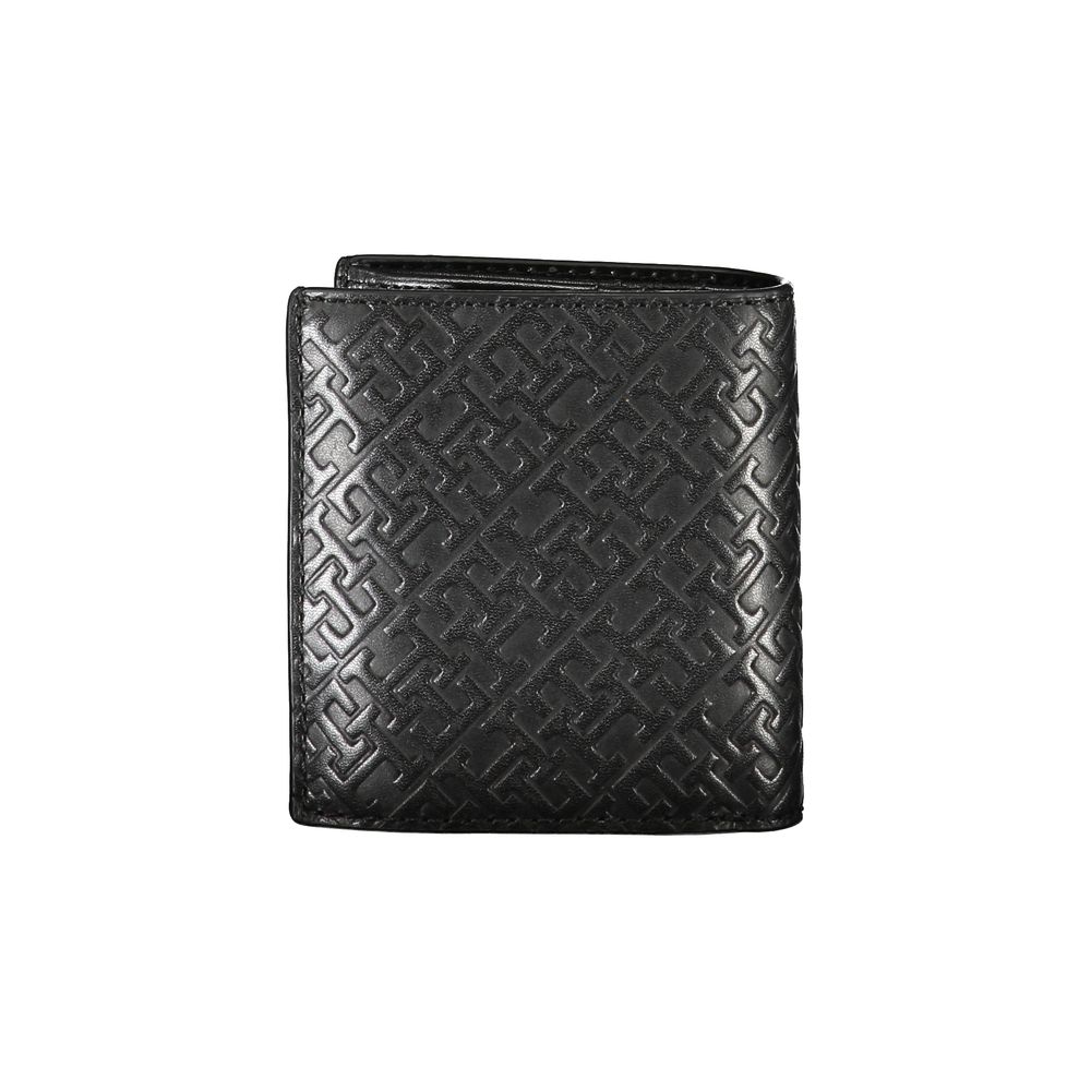 Portofel elegant din piele neagră cu două compartimente Tommy Hilfiger