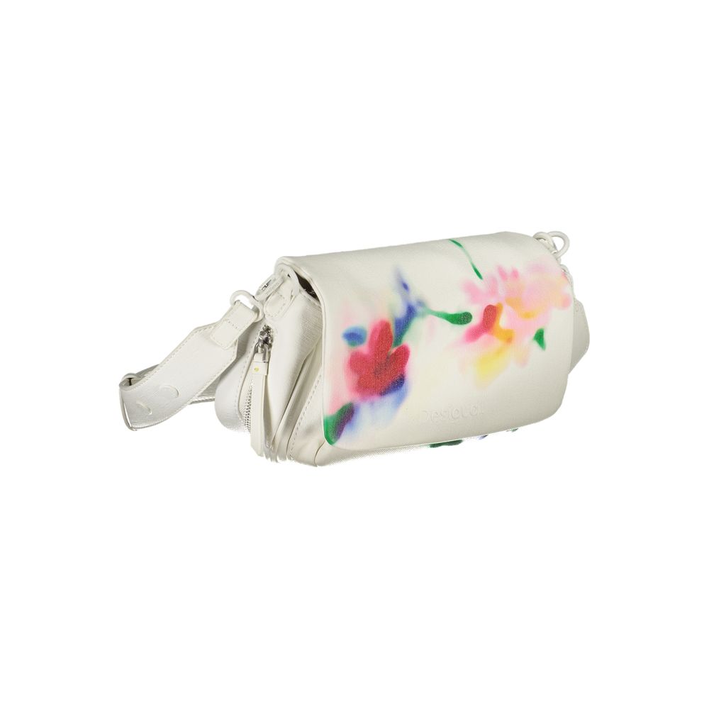 Geantă Desigual albă din polietilenă