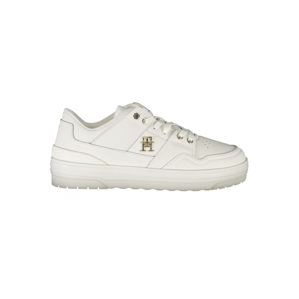 Tommy Hilfiger – Weiße Leder-Sneaker für Damen