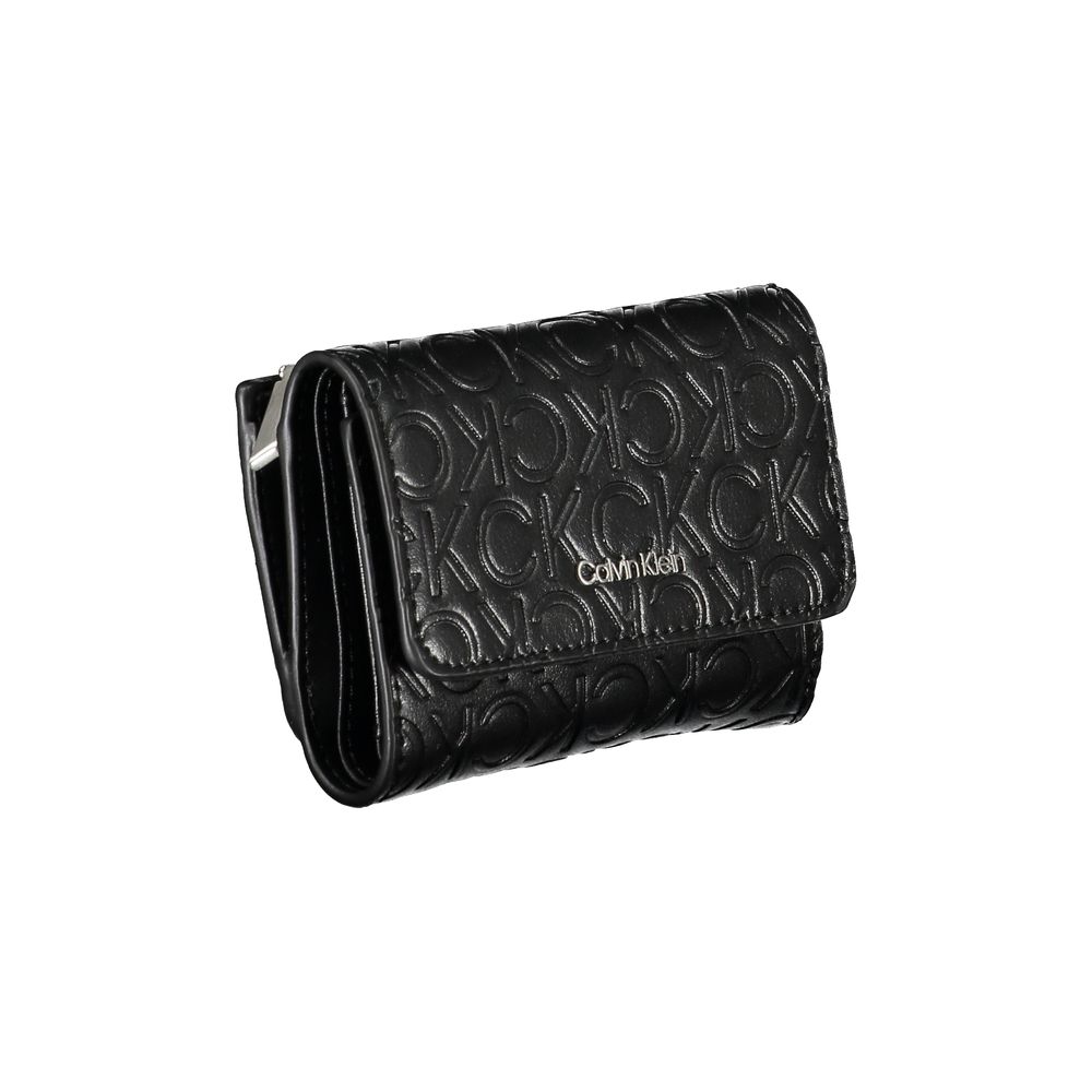 Calvin Klein – Elegante schwarze Geldbörse mit zwei Fächern