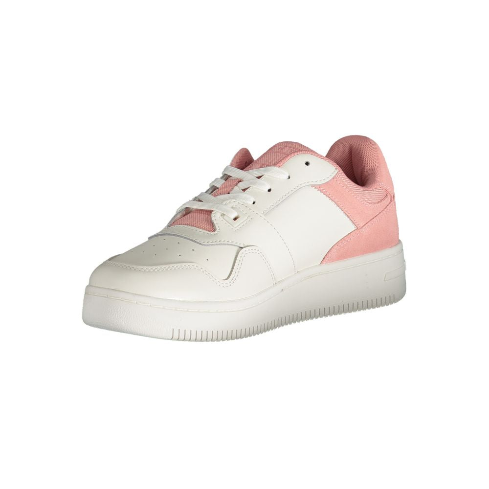 Tommy Hilfiger – Rosafarbener Polyester-Sneaker