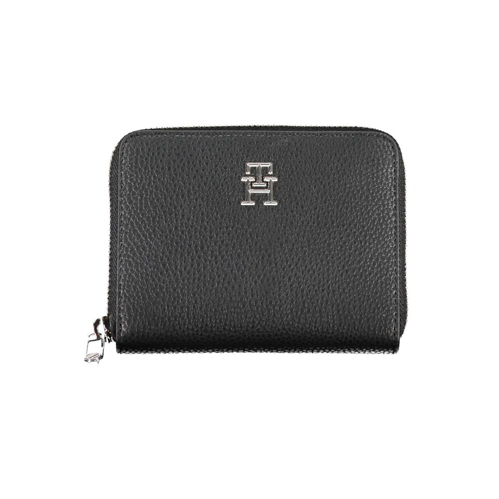 Tommy Hilfiger – Schwarze Polyethylen-Geldbörse für Damen