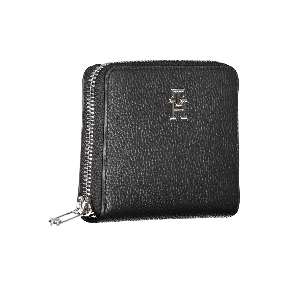 Tommy Hilfiger – Schwarze Polyethylen-Geldbörse für Damen