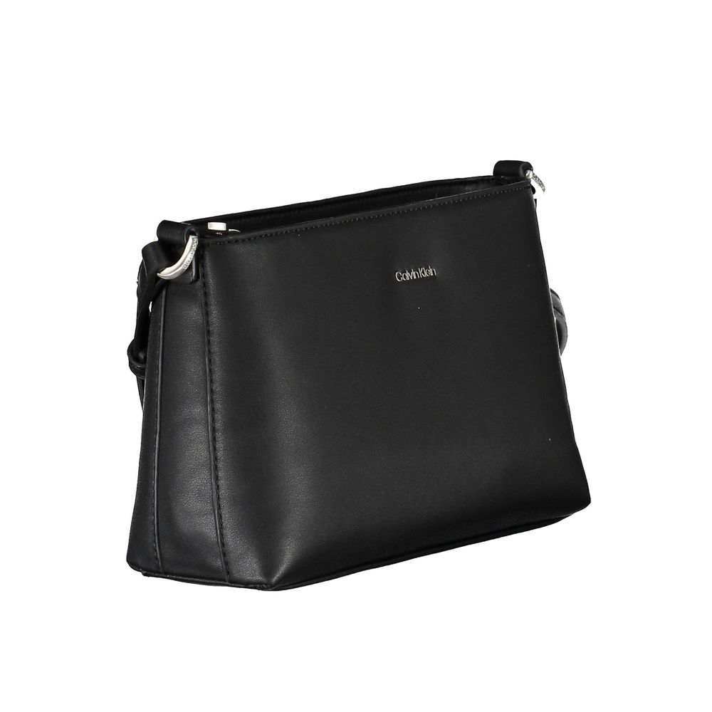 Geantă de mână Calvin Klein neagră din poliester pentru femei