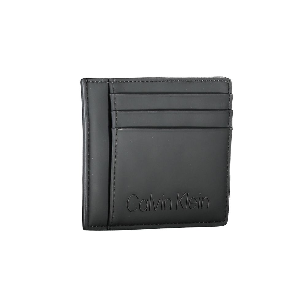 Calvin Klein Schwarze Polyester Herren Geldbörse