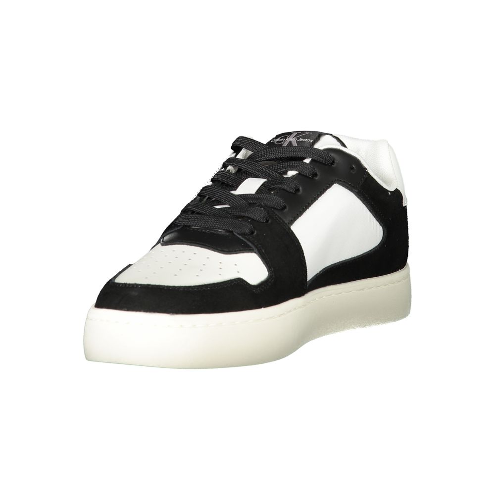 Calvin Klein Herren-Sneaker aus weißem Leder