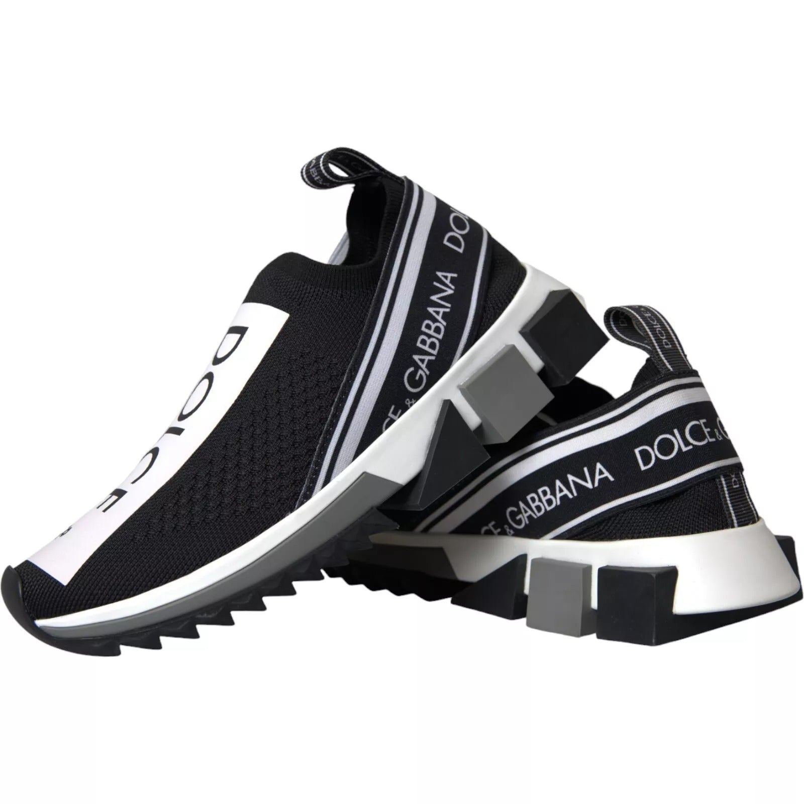 Dolce & Gabbana Sorrento Slip-On Sneakers in Schwarz/Weiß