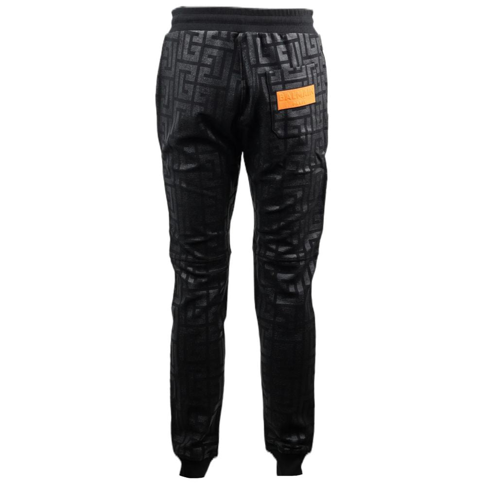 Blugi și pantaloni negri din bumbac Balmain