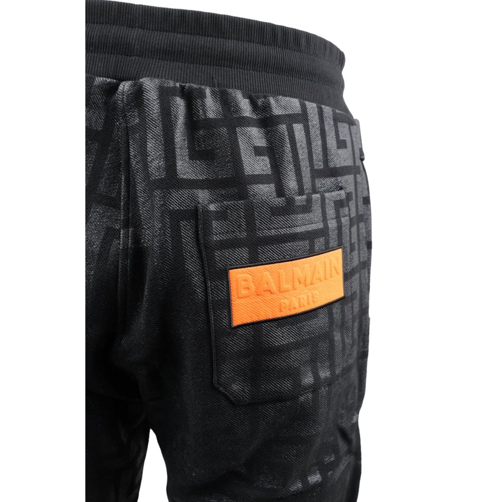 Blugi și pantaloni negri din bumbac Balmain