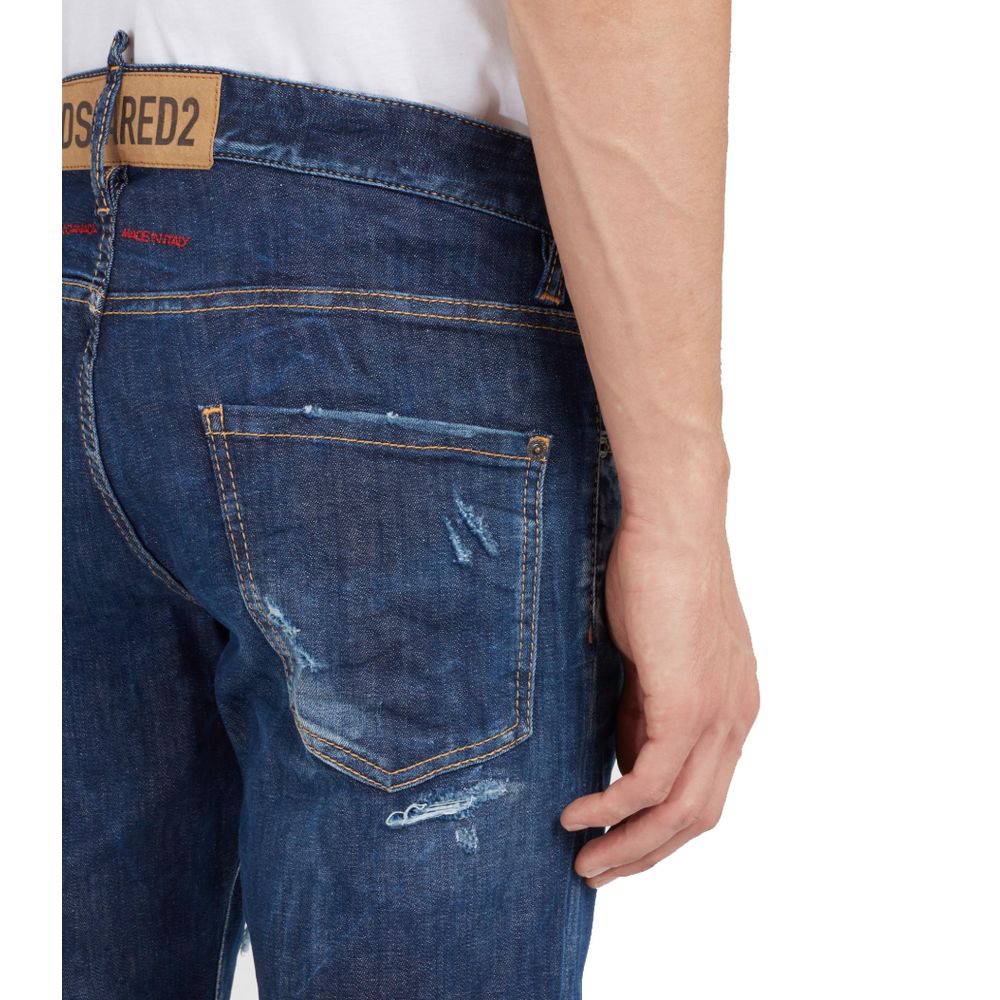 Dsquared² Jeans und Hose aus blauer Baumwolle
