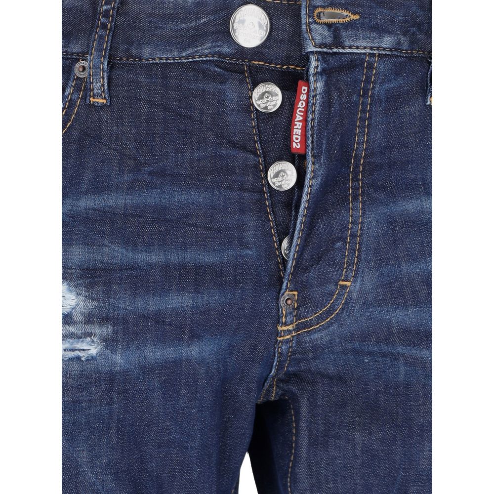 Dsquared² Jeans und Hose aus blauer Baumwolle