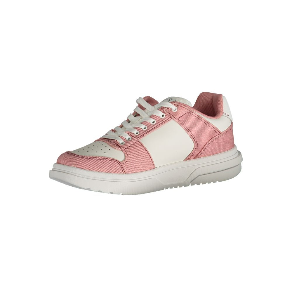Pantofi sport Tommy Hilfiger roz din poliester