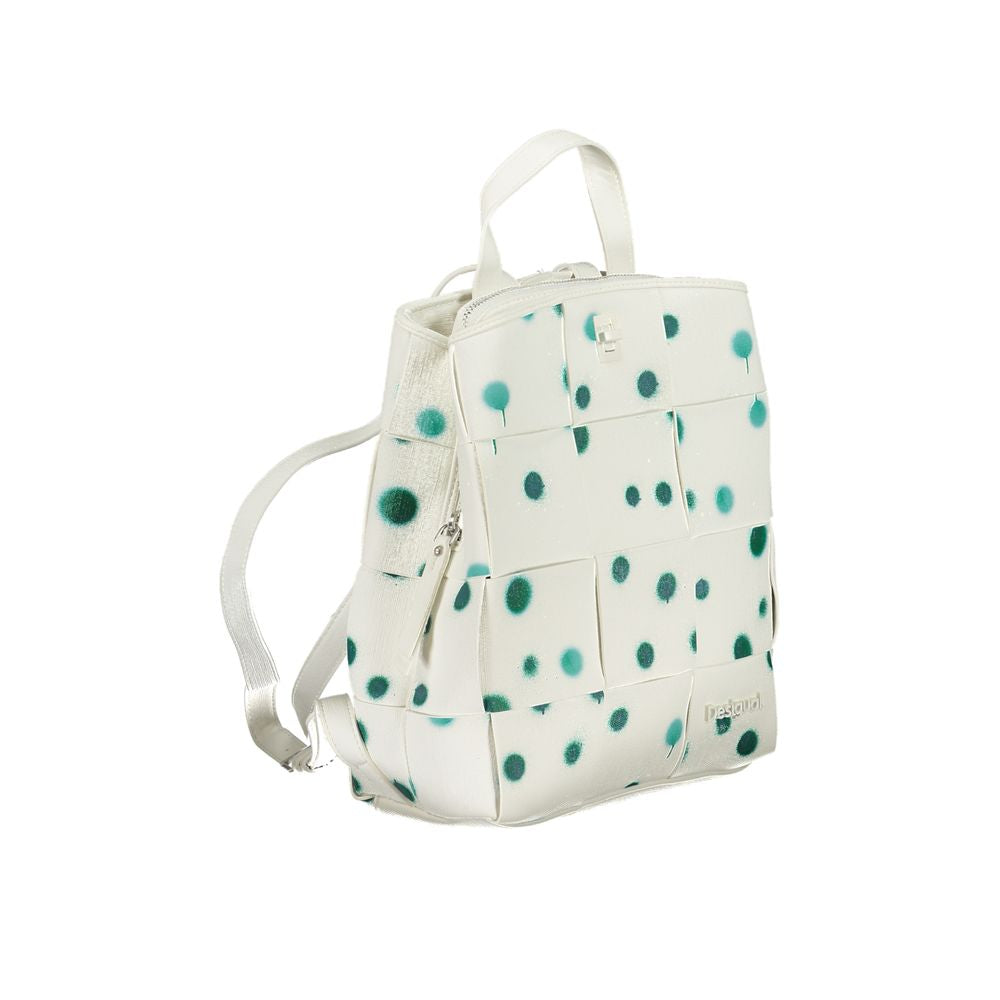 Desigual – Weißer Polyethylen-Rucksack