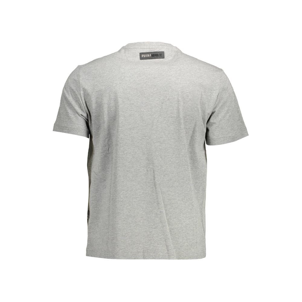 Tricou bărbătesc Plein Sport gri din bumbac