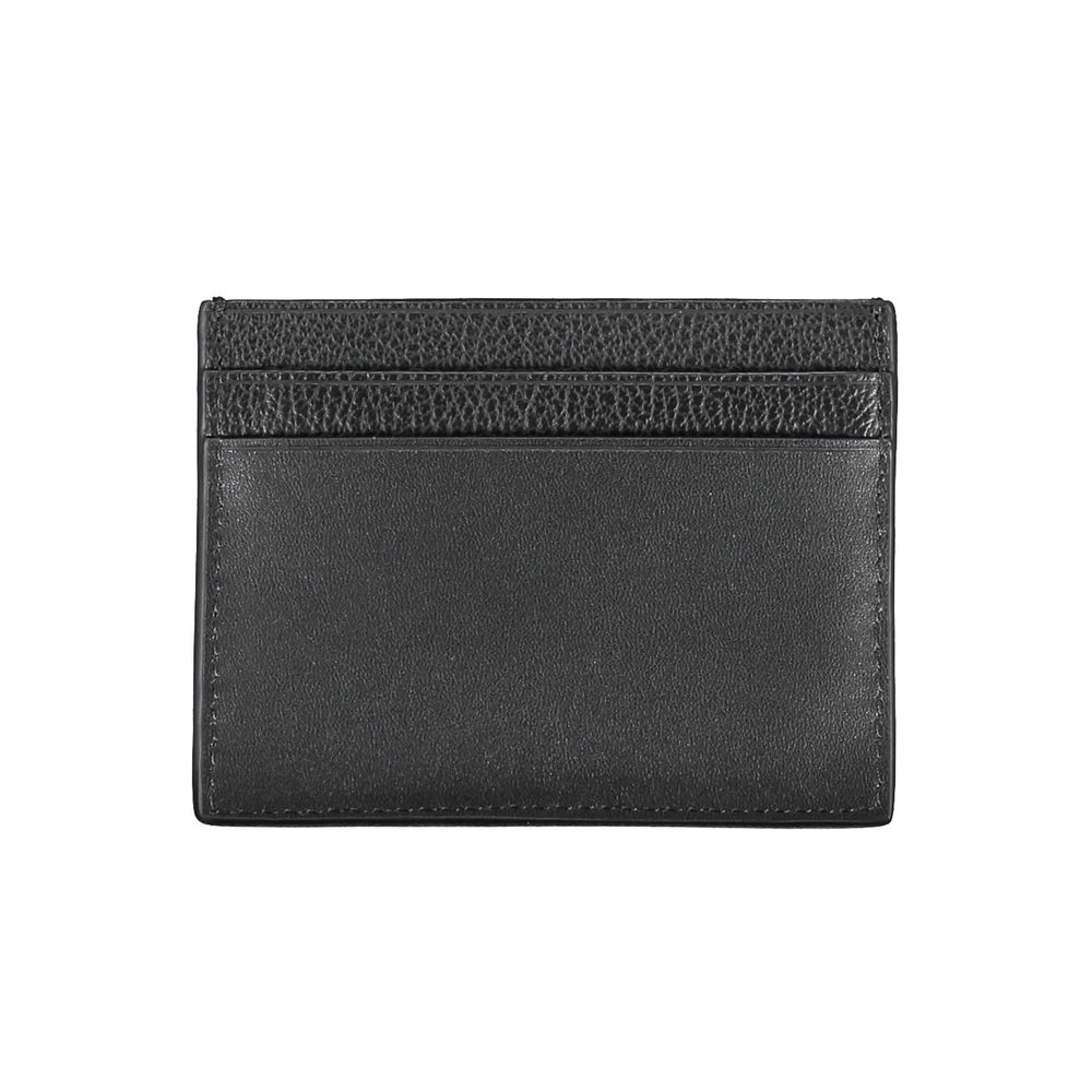 Portcard elegant din piele Calvin Klein, negru atemporal