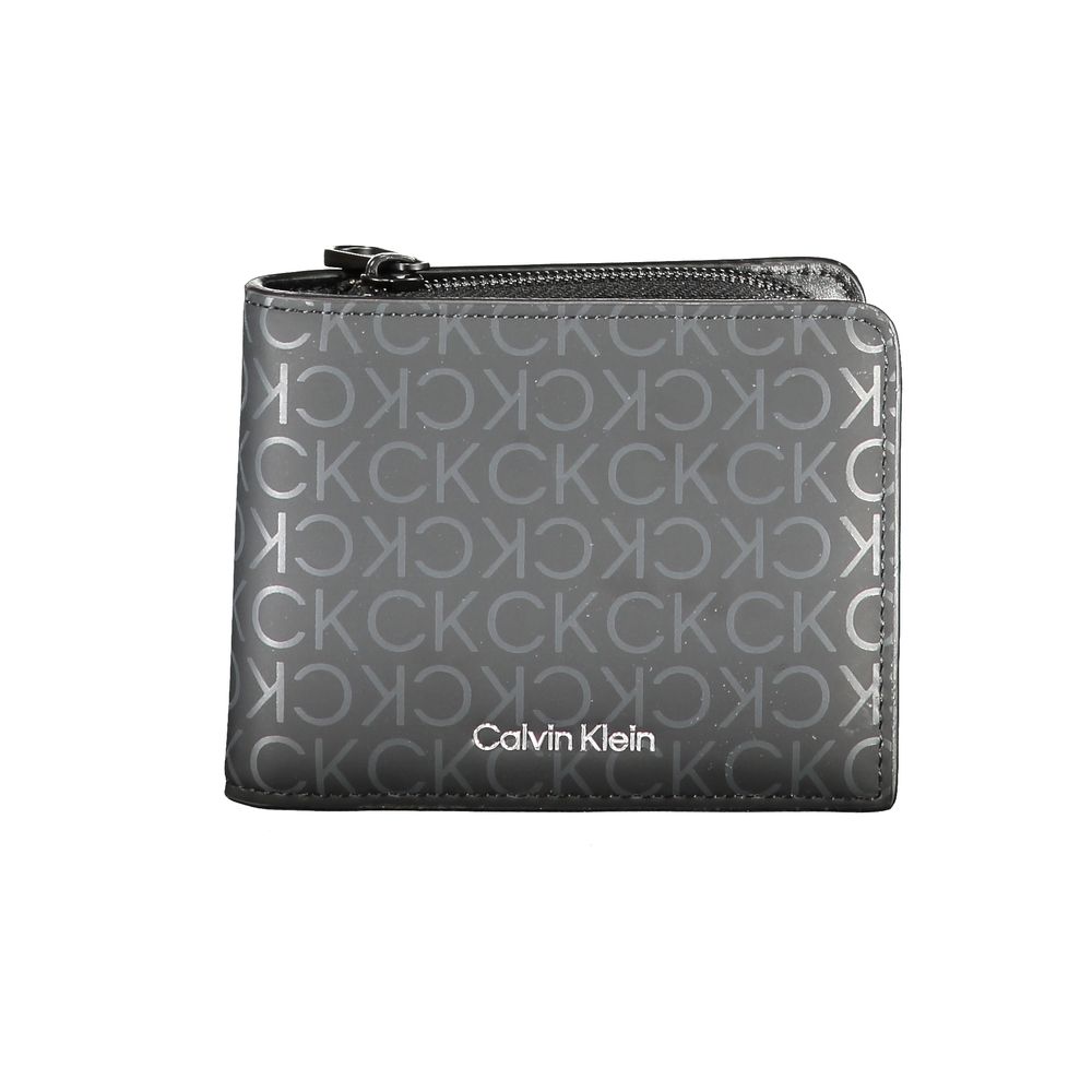 Portofel Calvin Klein negru din poliester
