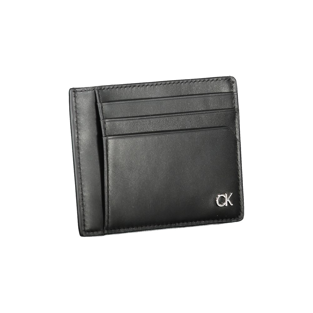 Portofel din piele neagră Calvin Klein