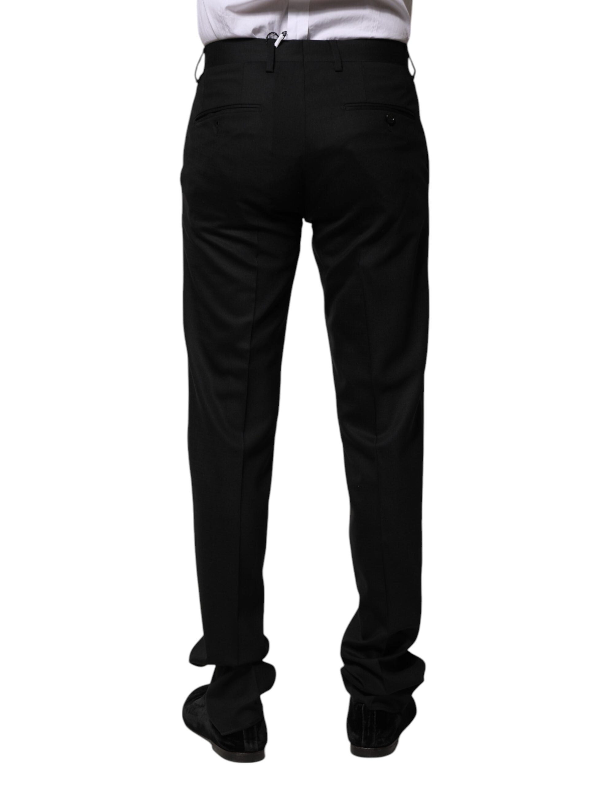 Dolce & Gabbana – Schwarze Anzughose aus Wolle