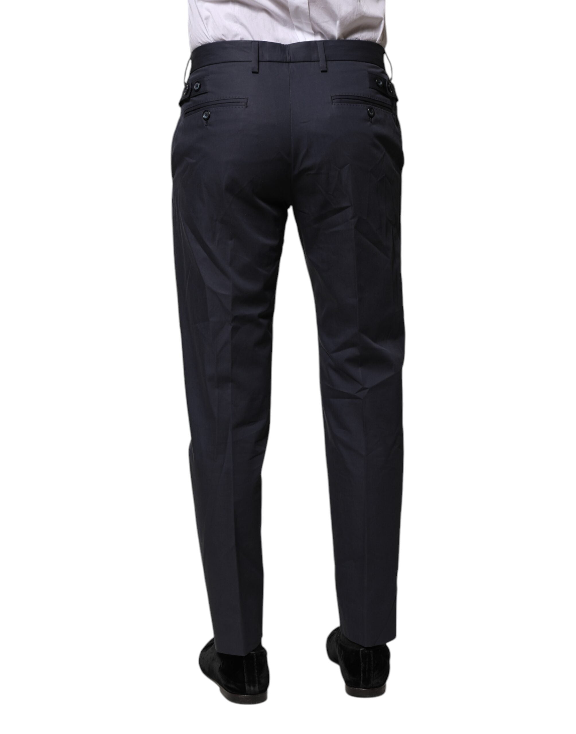 Dolce & Gabbana Dunkelblaue formelle Hose aus Baumwolle