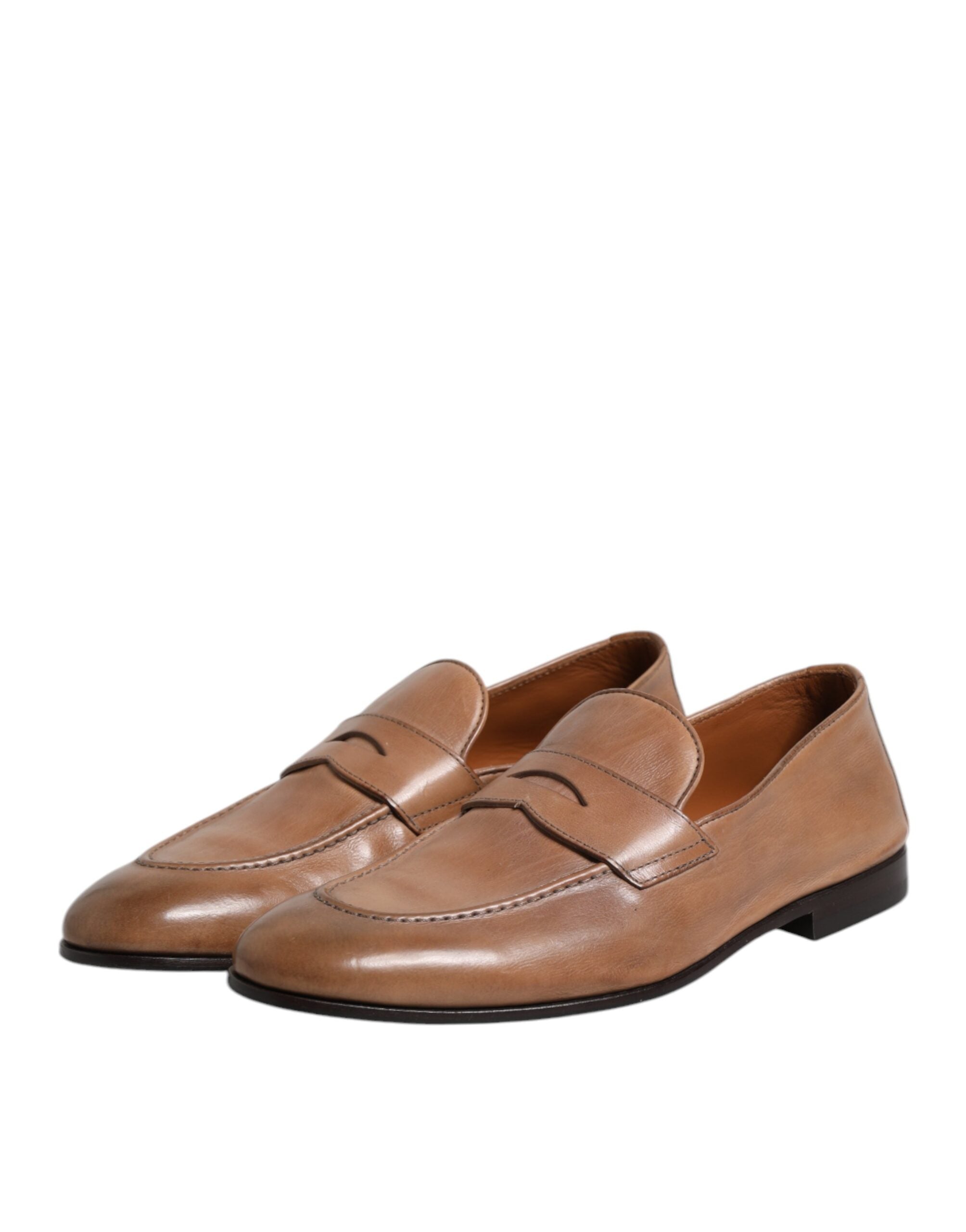 Brunello Cucinelli – Formelle Halbschuhe aus braunem Leder