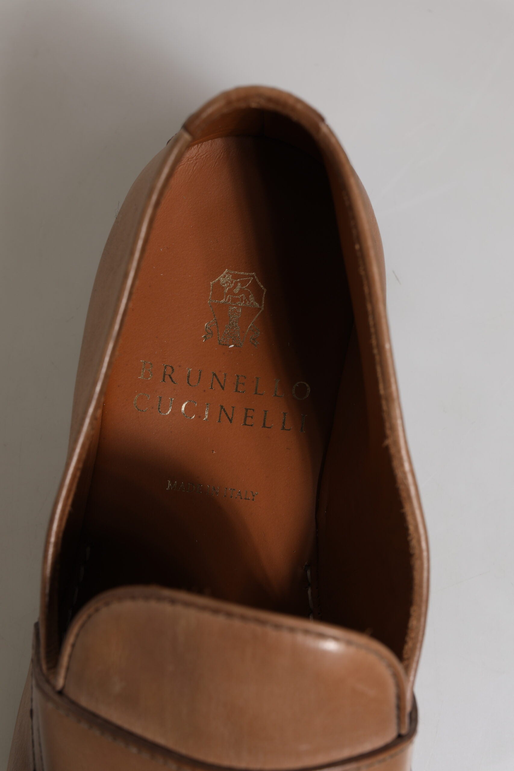 Brunello Cucinelli – Formelle Halbschuhe aus braunem Leder