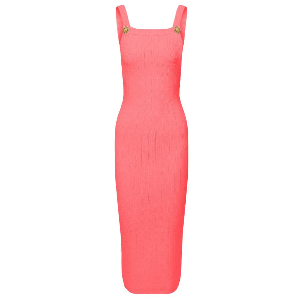 Rochie Balmain roz din viscoză