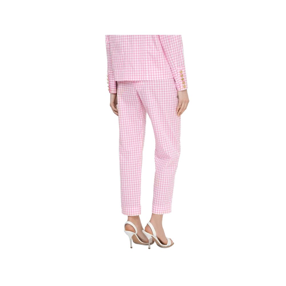 Blugi și pantaloni roz din bumbac Balmain