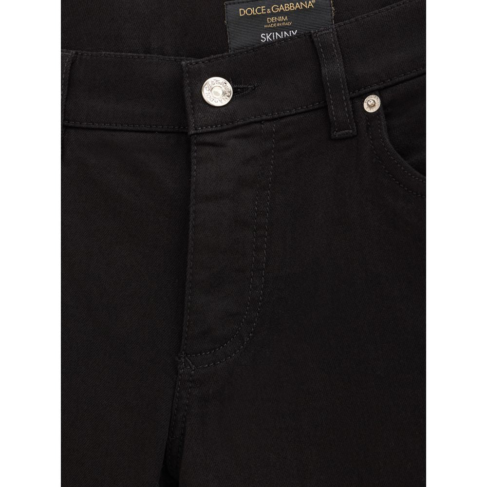 Dolce & Gabbana Schwarze Jeans und Hose aus Baumwolle
