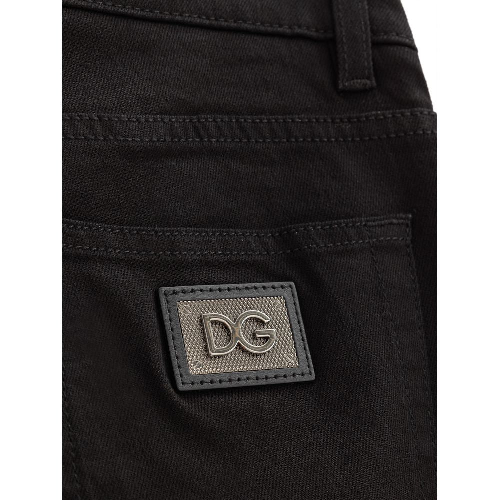 Dolce & Gabbana Schwarze Jeans und Hose aus Baumwolle
