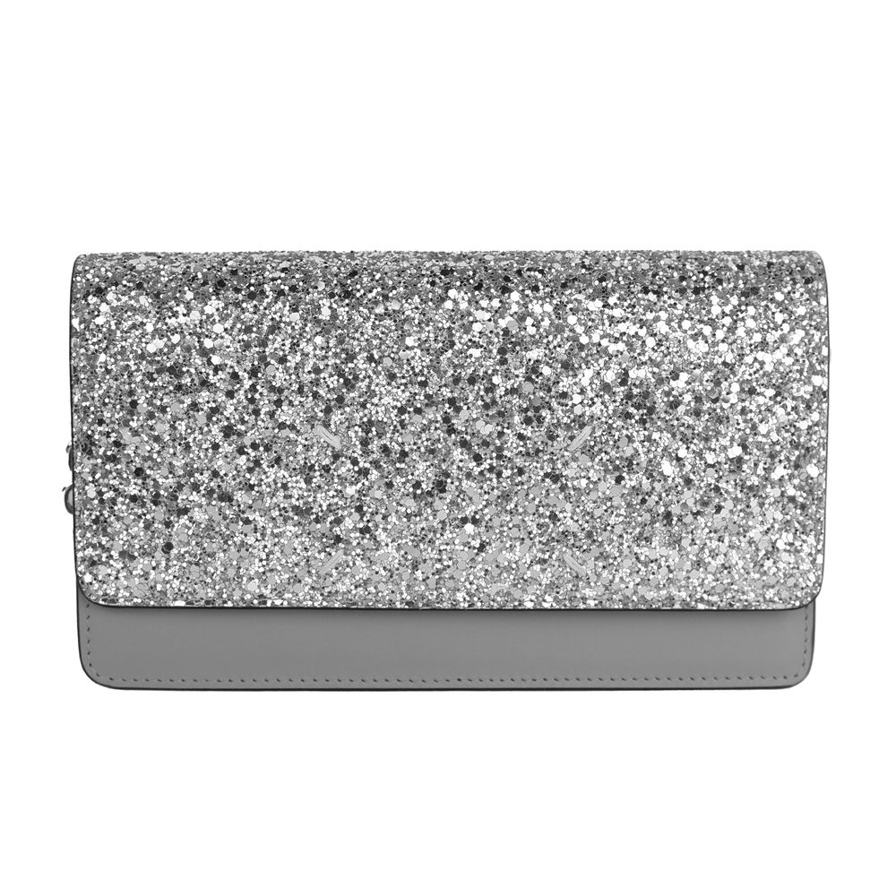 Geantă crossbody din piele gri Maison Margiela